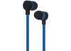 Puro IPHF16 Stereo Earphones with Microphone for Smartphones and Tablets Blue/Black IPHF16DKBLUE